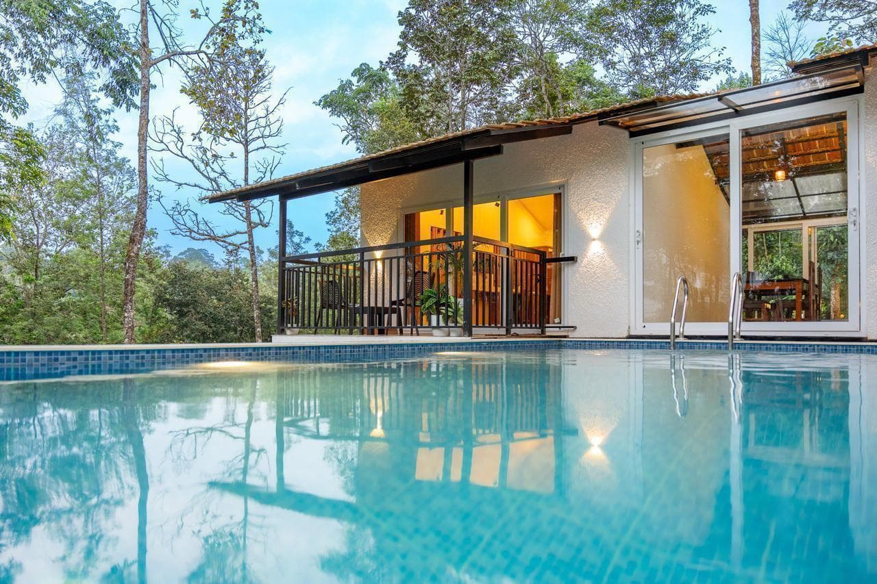 2BHK Private Pool Villa Munnar | Tea Plantation Stay